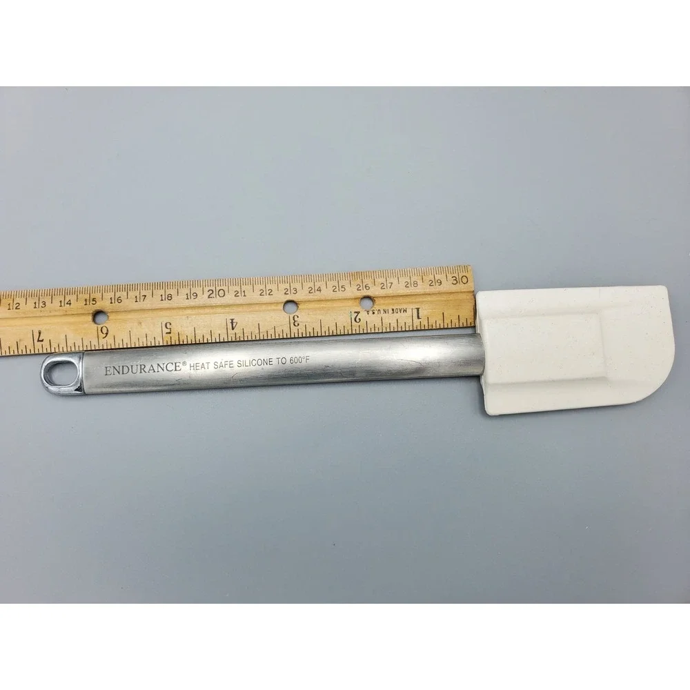 Endurance Silicone Scraper Spatula Metal Handle Hanger Baking High Temp‎ 600 deg